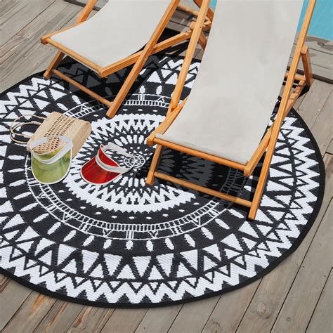 amazon round outdoor rugs